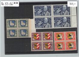 Pro Juventute Nr. 53 - 56  ** , Postfrisch ohne Falz