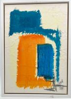 Gemälde: Tanz in der Stadt 1 Gouache - Unikat, gerahmt