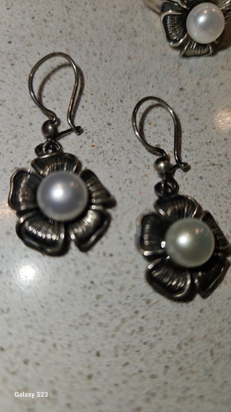 Altri gioielli: Silber Schmuckset mit Perlen - Ring, Ohrringe, Anhänger – Nuovo (secondo la descrizione) da Sennhof (Winterthur) venduto da HG2019 2