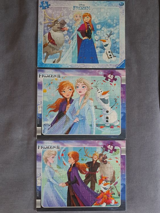 Puzzle Frozen Eiskönigin 3 Stk. | Kaufen auf Ricardo
