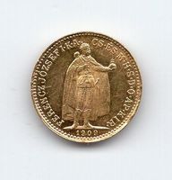 (855) Ungarn, 10 Kronen, 1909, stehender Kaiser, Super, stgl