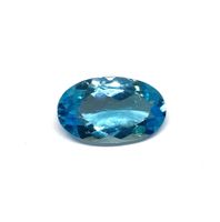 1x Topaze ovale Swiss Blue 19x16mm - Valeur 470.- Fr