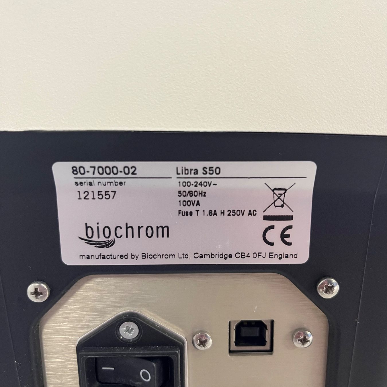 Laborzubehör: Biochrom S50 Libra UV-Vis Spectrometer – Gebraucht aus Niederdorf von LeptonAG_Labor 8