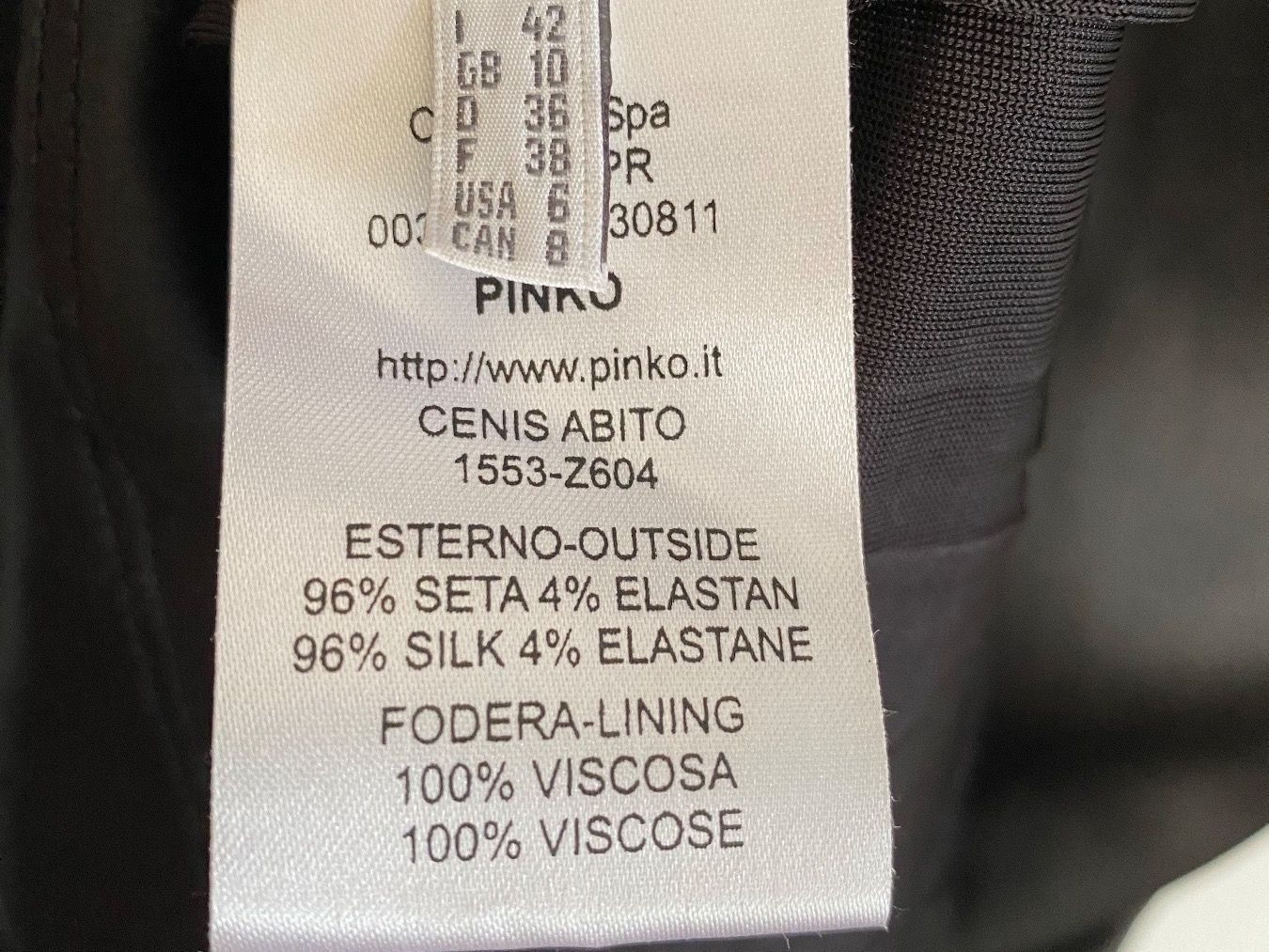 Pinko Vestiti: Vestito da sera PINKO‪ in seta – Usato da Agno venduto da Saretta77 5
