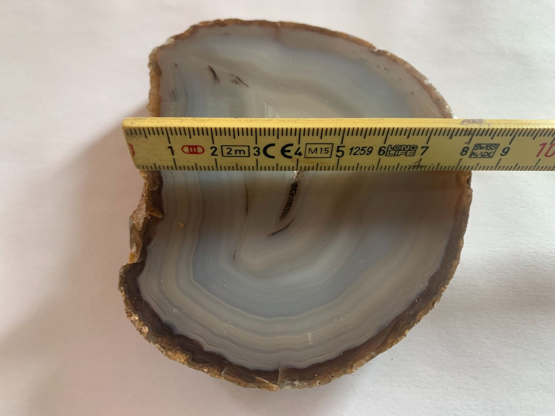 Minerali & Pietre curative: Achat Scheibe grau – Nuovo (secondo la descrizione) da Dättlikon venduto da Maurinie 2
