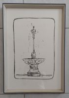 Oskar Koller „Labenwolfbrunnen Nürnberg“ Original-Lithogra