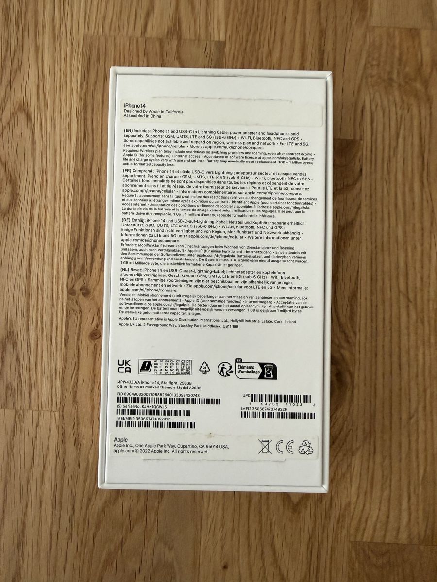 Apple Telefoni cellulari / Smartphones: iPhone 14 Starlight 256GB inkl. Originalverpackung – Usato da Uerkheim venduto da deyanzy 7
