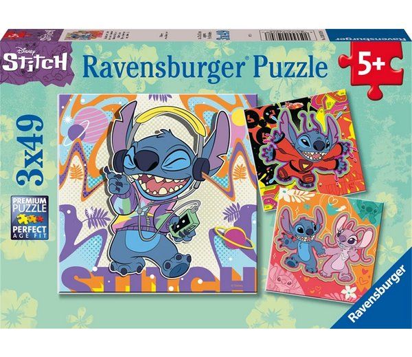 Ravensburger Puzzle: Ravensburger 3x49 Teile Puzzle Disney Stitch – Nuovo e nell'imballaggio originale da Oensingen venduto da Liquidations-Shop