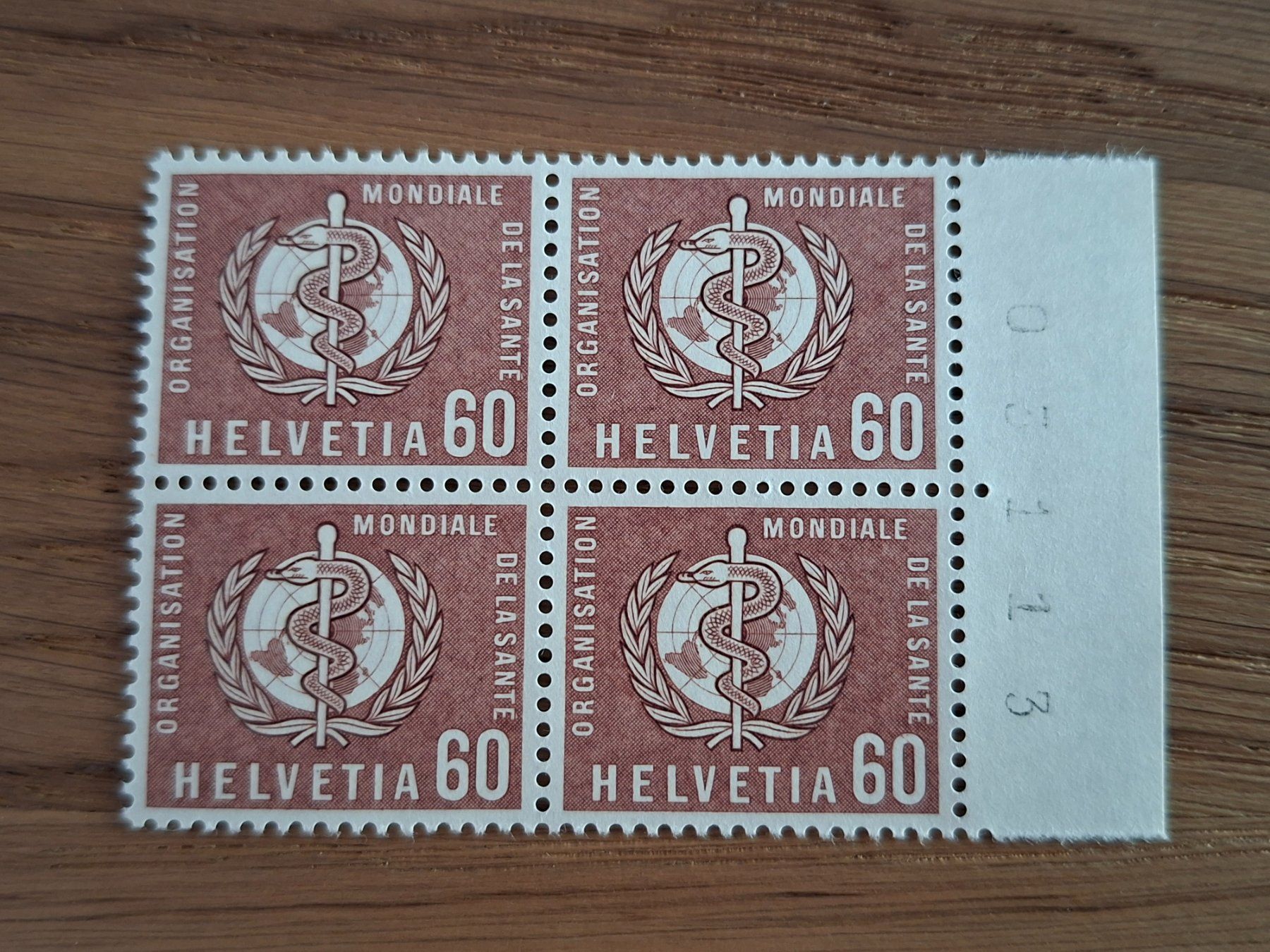 Tutti i francobolli: Dienstmarken: 4er Blocks. OMS – Nuovo (secondo la descrizione) da Hinterkappelen venduto da 1399 4