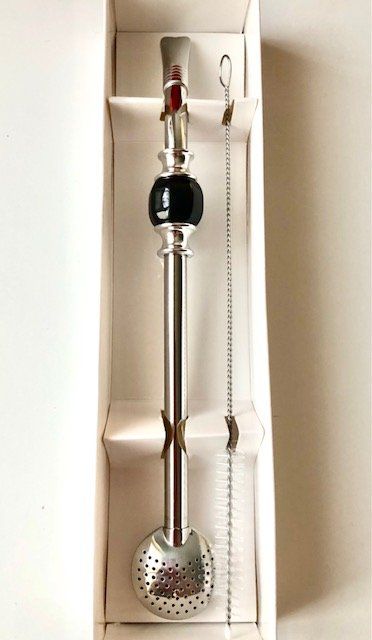 Set di posate: Bombilla Edelstahl 21 cm schwarz – Nuovo e nell'imballaggio originale da Zuchwil venduto da Yerba_Mate_Schweiz 2