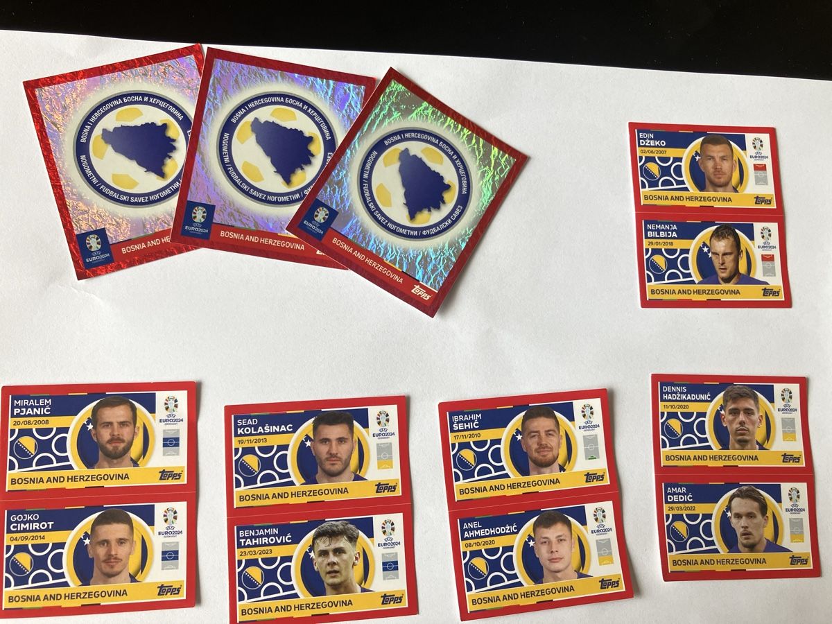 Topps Carte collezionabili: Topps Euro 2024 Bosnien SET – Usato da Bülach venduto da gmeli84