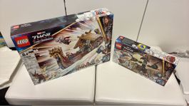 LEGO Marvel 76208 The Goat Boat & 76207 Attack on New Asgard