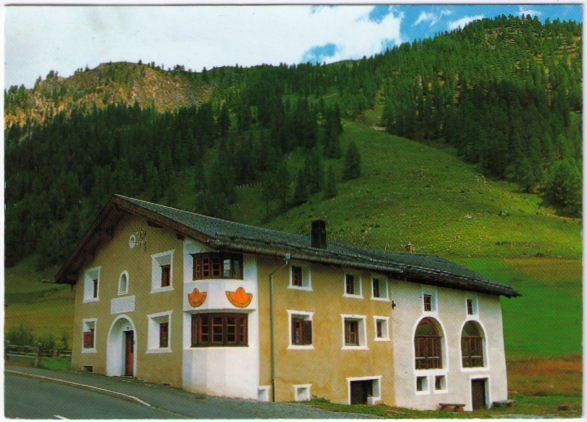 Cartoline postali: Tschierv - Casa Balcun Tort – Usato da Binningen venduto da Mountainrider