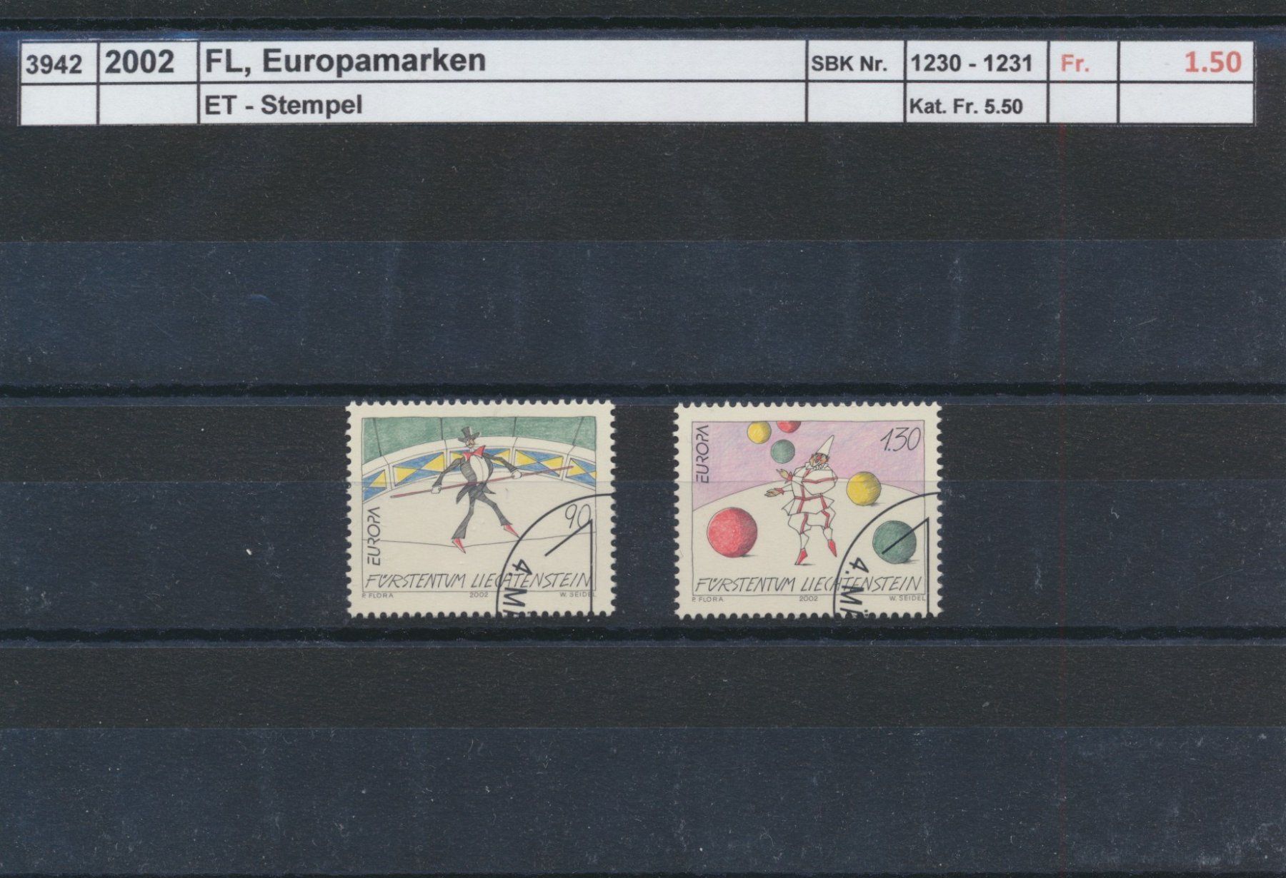 Tous les timbres: 2002 FL, "Europamarken", ET - Stempel – D'occasion à Winterthur par Zupogeru