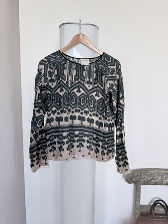 FORTE_FORTE Seidenbluse, Gr. II, Made in Italy, Top!