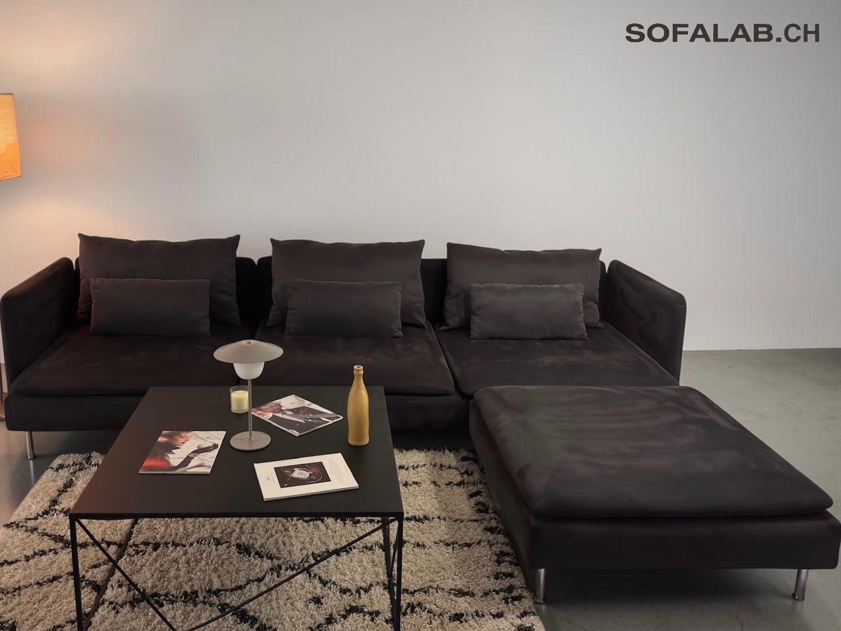 Divani: Modular Ecksofa Gratis Lieferung Schwarz – Nuovo (secondo la descrizione) da Fehraltorf venduto da Sofalab.swiss