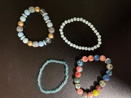 4 Armbänder Modeschmuck