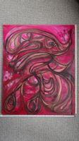 Abstraktes Acrylbild, handgemalt 80x100cm