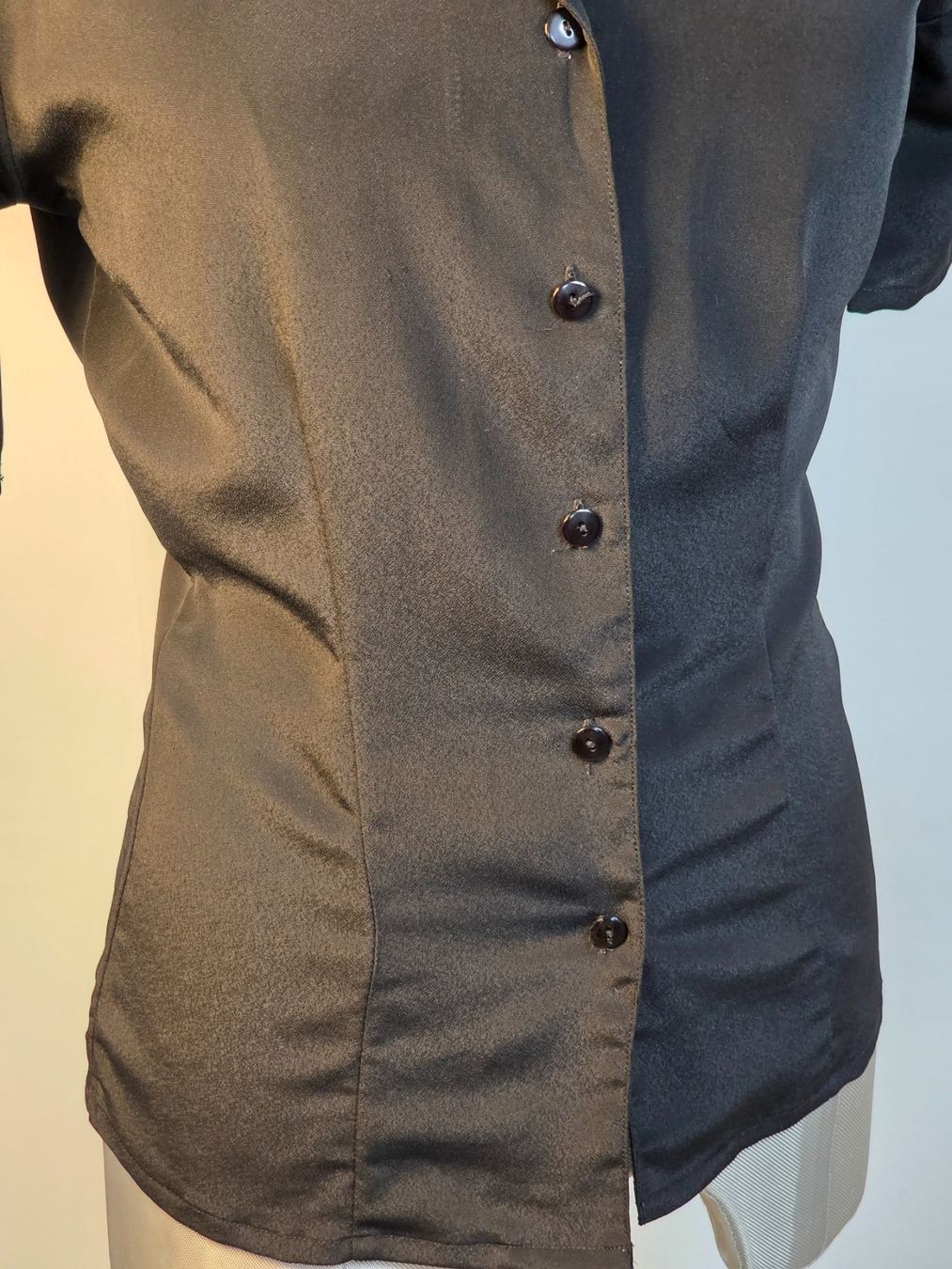 Camicette: S 36 DeVille leichte BLUSE kurzarm / Sommerbluse mit Glanz – Nuovo (secondo la descrizione) da Dürnten venduto da Bachtelsurfer 4