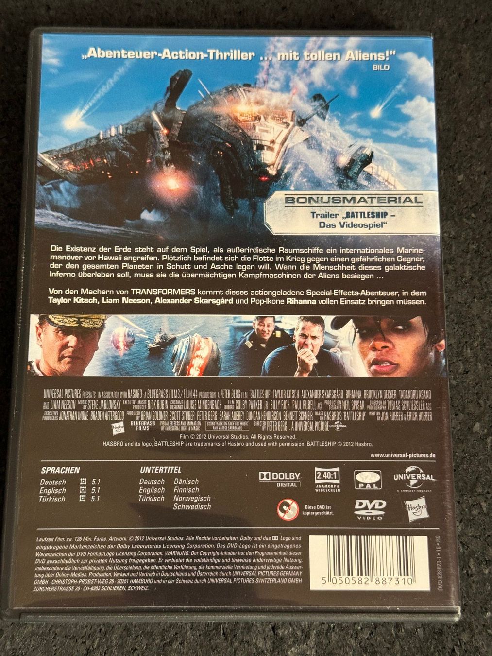 Tutti i DVDs: BATTLESHIP DVD DE/EN/TK – Usato da Fribourg venduto da tschjoly 1