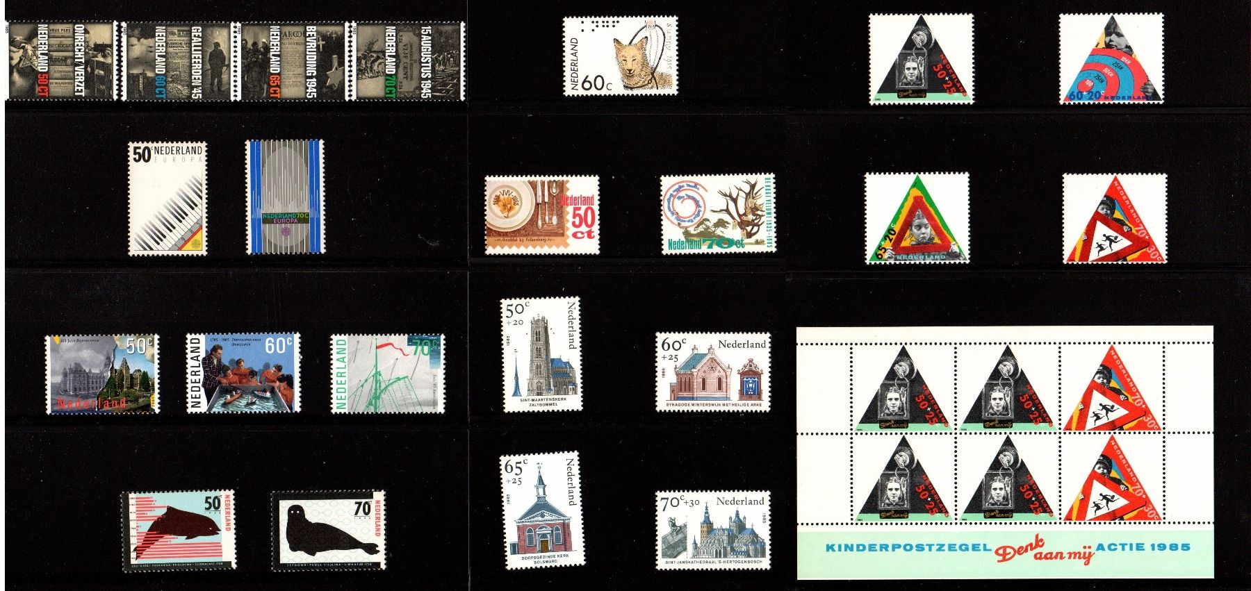Tutti i francobolli: Netherlands - Pays-Bas - 1985 - Complete year MNH** + Bonus – Nuovo (secondo la descrizione) da Chavornay venduto da 4dphila