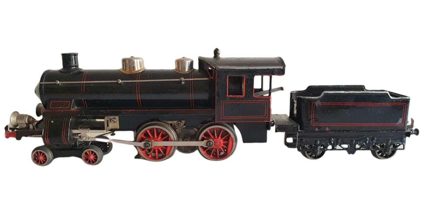 Bing Modellini di ferrovie: grosse Bing 18 Volt Dampflok mit Tender Spur 1 – Usato da Flawil venduto da RoverVitesse