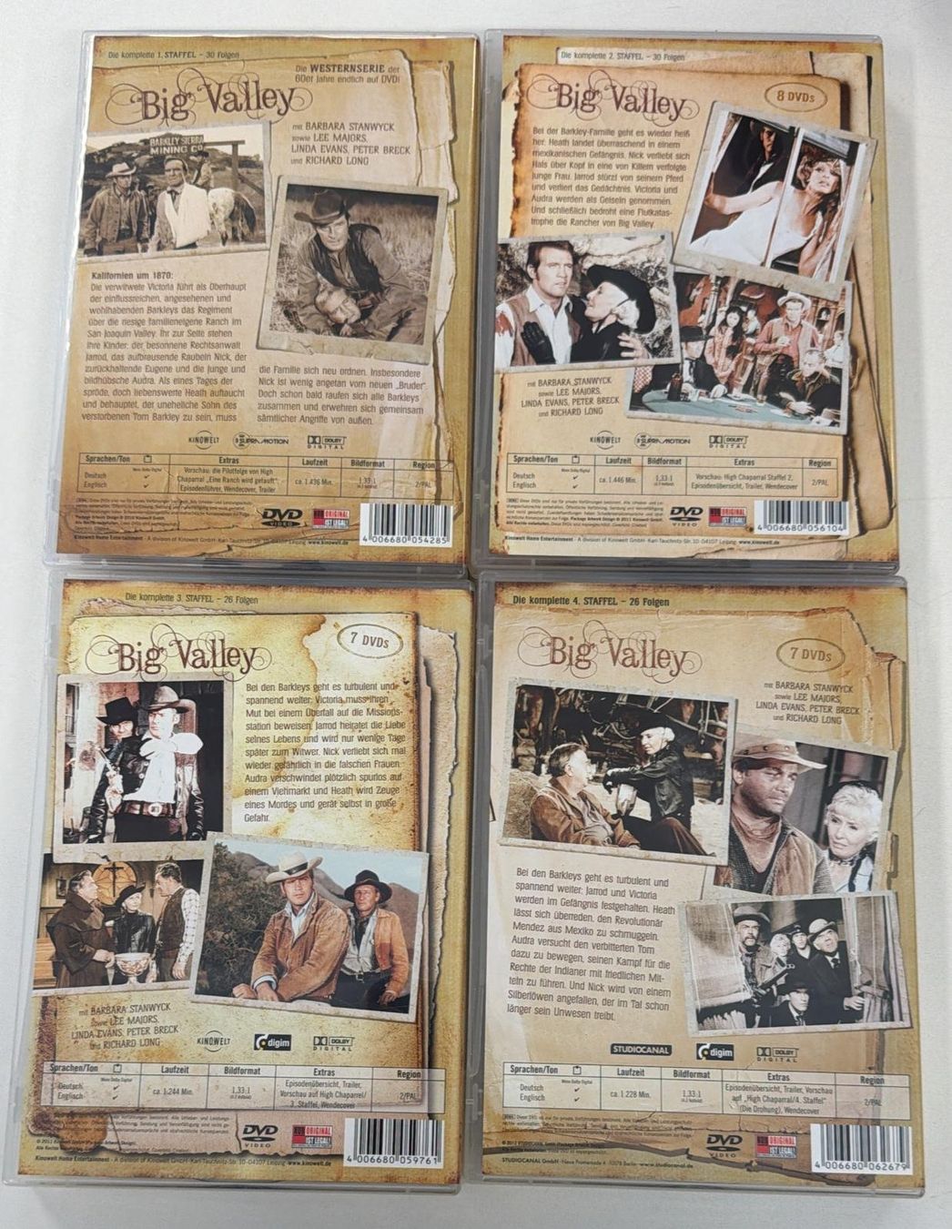 Alle DVDs: BIG VALLEY DIE KOMPLETTE  1.2.3.4.  DVDS – Gebraucht aus Zürich von freioccasionen 2