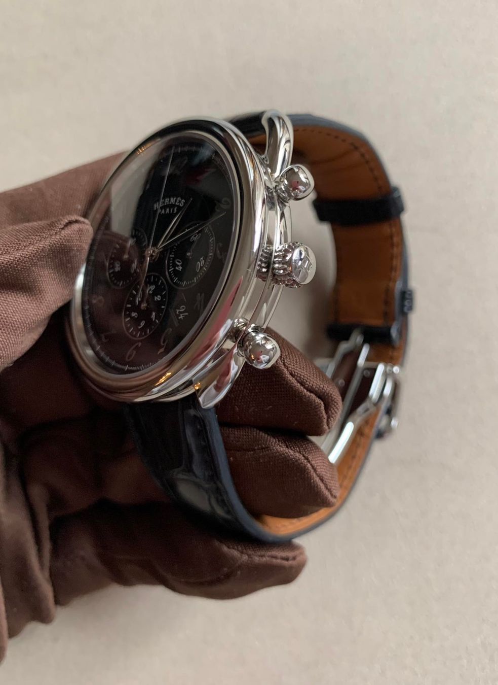 Hermès Orologi: Hermés Arceau Chrono – Nuovo e nell'imballaggio originale da Triesen venduto da hor_6kx9 4