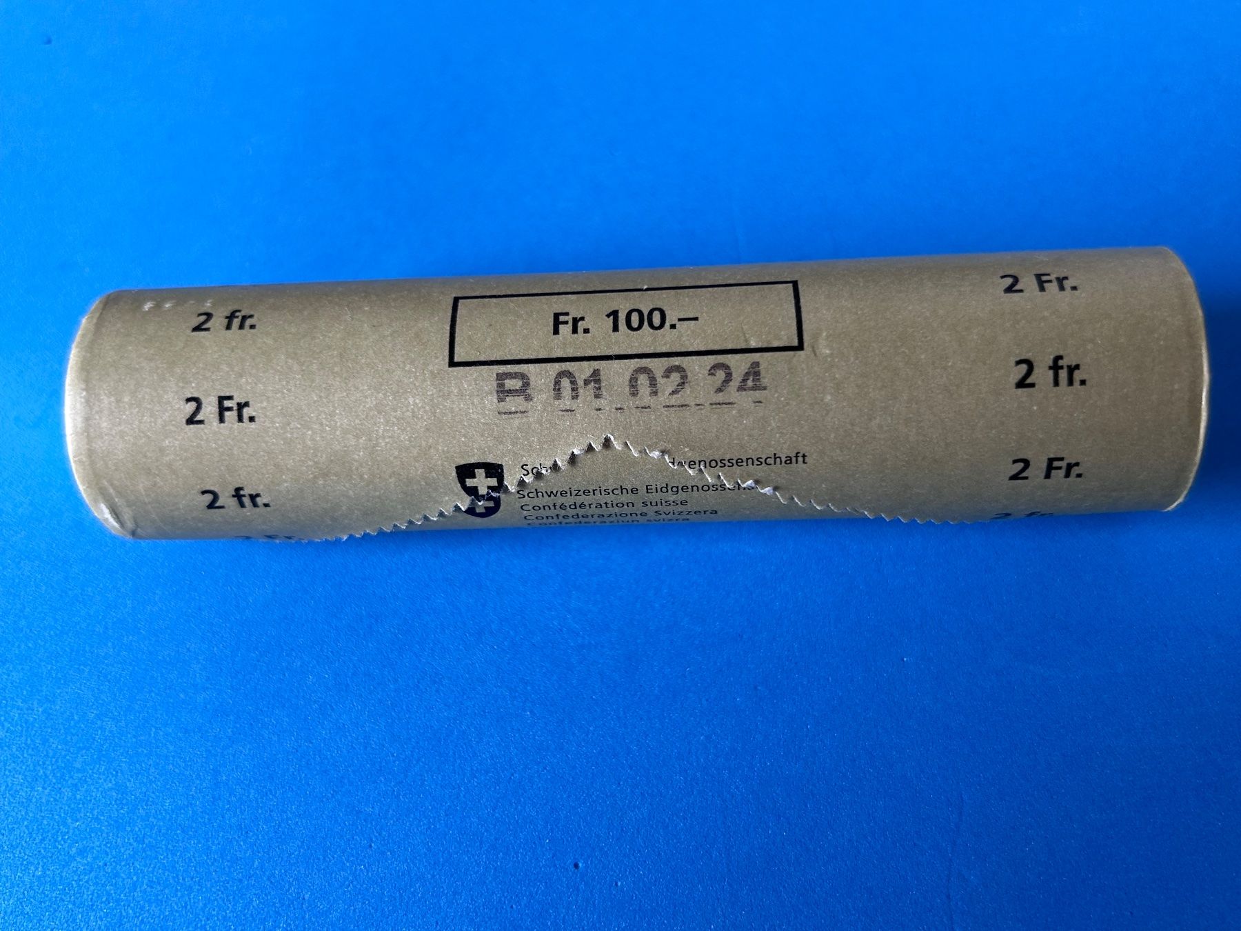 Tutti le monete: 2 Francs / Franken 2024 UNC from coin roll – Nuovo (secondo la descrizione) da Corcelles NE venduto da AJKader 4