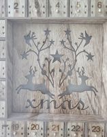 Holz Adventskalender mit 24 Schubladen Fabrikneu und OVP