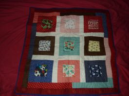 couverture patchwork pour enfant 87 x 86 cm artisanal