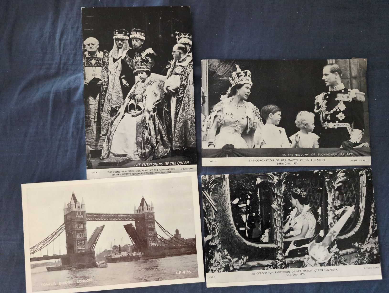 Ansichtskarten: Queen Elizabeth II - Seltene Postkarten - Set 1953! – Gebraucht aus Aeugst am Albis von Andyw