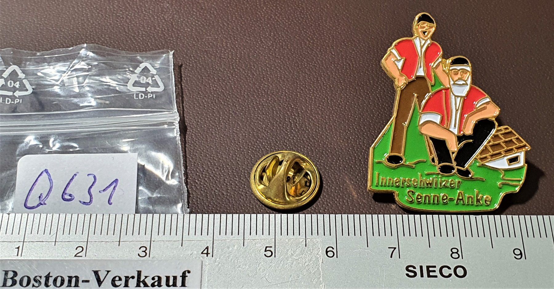 Plaketten & Abzeichen: Q631 - Pin Innerschwiizer Senne-Anke – Gebraucht aus Reinach BL von Boston-Verkauf 1