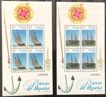 1997 - Spanien - Alte Segelschiffe- Blocks n. 68-69 **