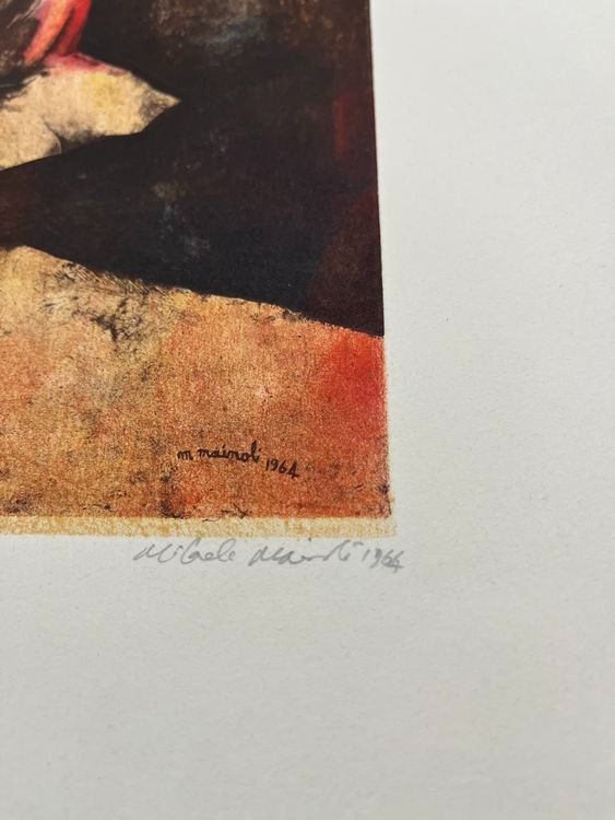 Grafica & Litografie: MICHELE MAINOLI LITHOGRAPHIE SIGNIERT NUMMERIERT – Usato da Gersau venduto da grafik-kunst 2