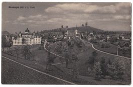 Menzingen, Teilansicht, gelaufen 1912