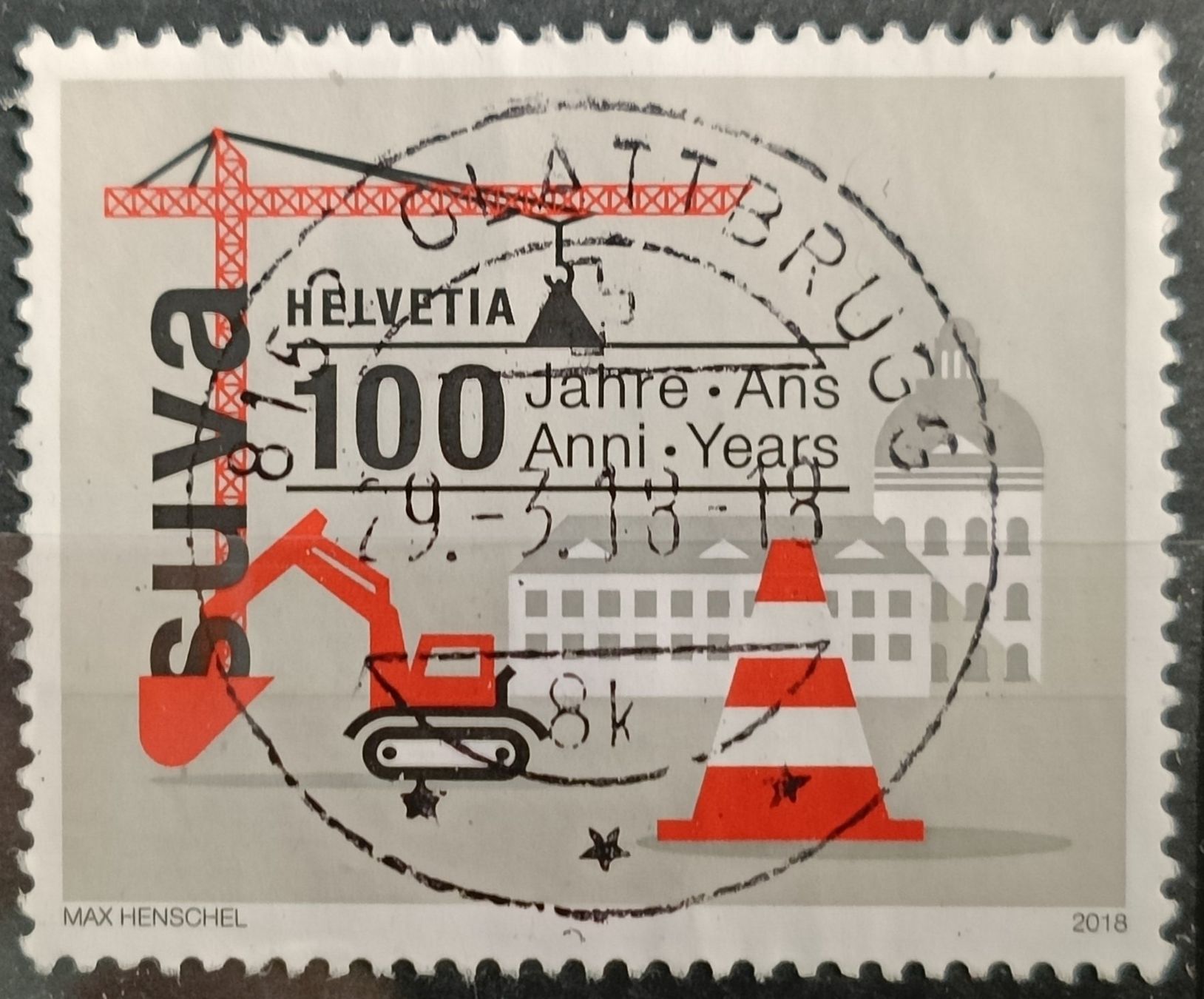 Tutti i francobolli: 2018 100 Jahre SUVA Vollstempel – Usato da Dübendorf venduto da goeggi79