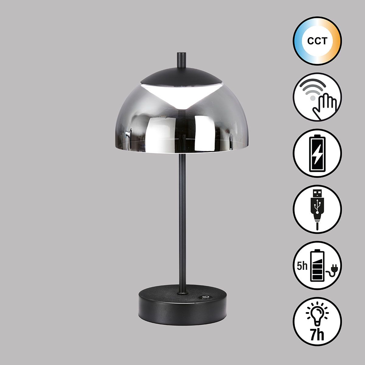 Lampade: LED Tischleuchte, Dimmer, 35 cm Höhe – Nuovo (secondo la descrizione) da Kreuzlingen venduto da Smart-Light