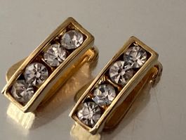 Boucles d’oreilles vintage doré