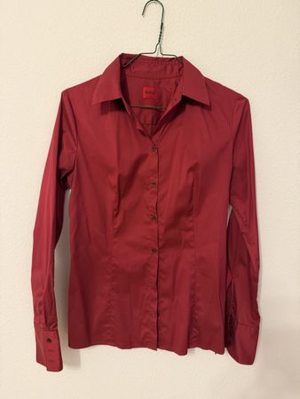 Damen Bluse Hugo Wine Rot