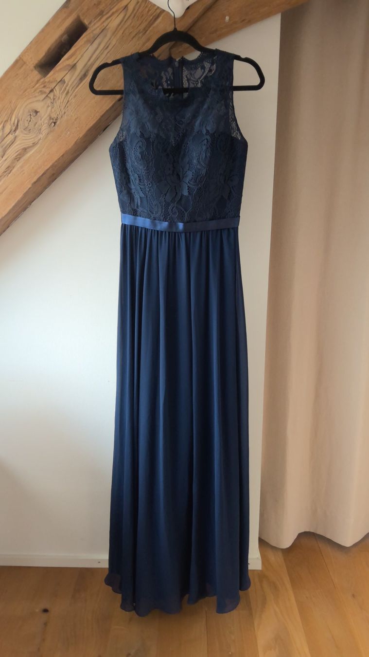 Kleider: Abendkleid dunkelblau mit Spitze ärmellos – Gebraucht aus Gottlieben von jut_j6k8