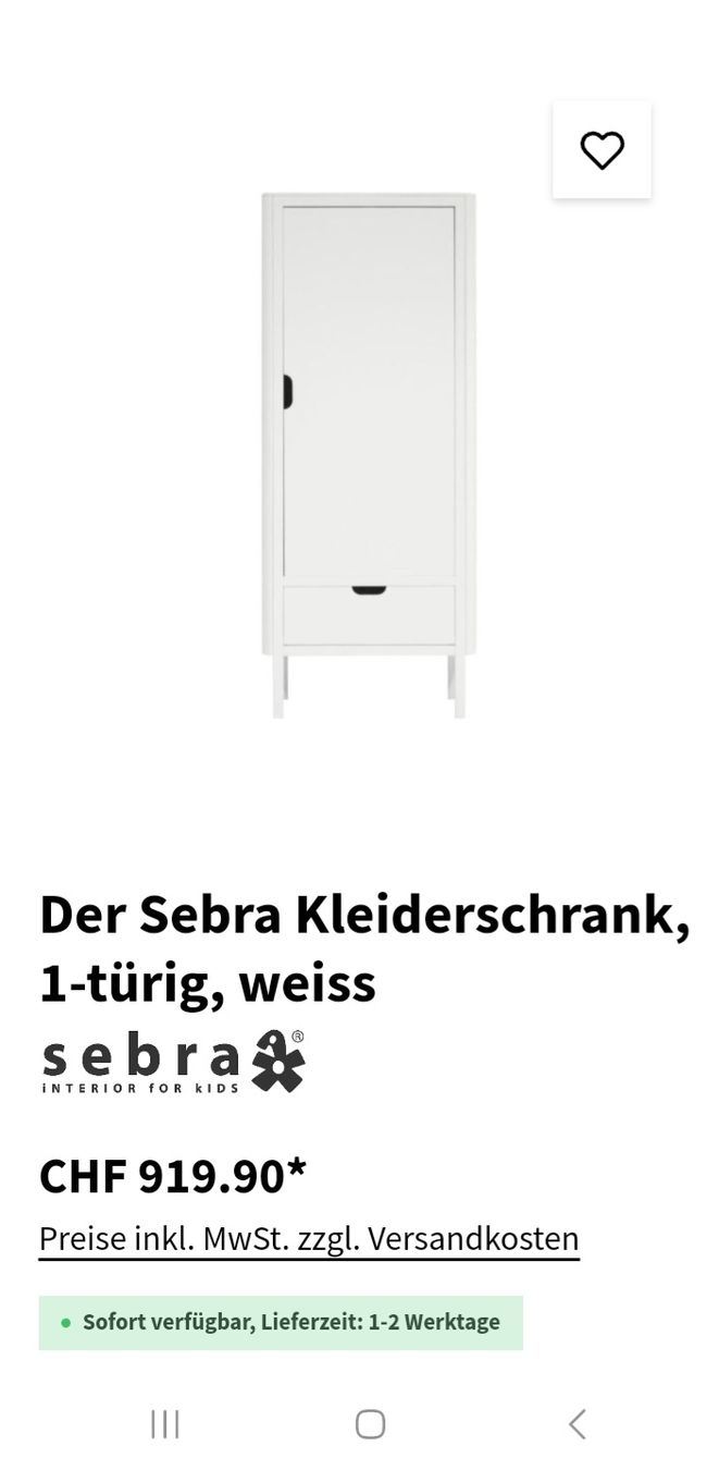 Armadi: sebra Kleiderschrank – Usato da Glattbrugg venduto da B_B 2