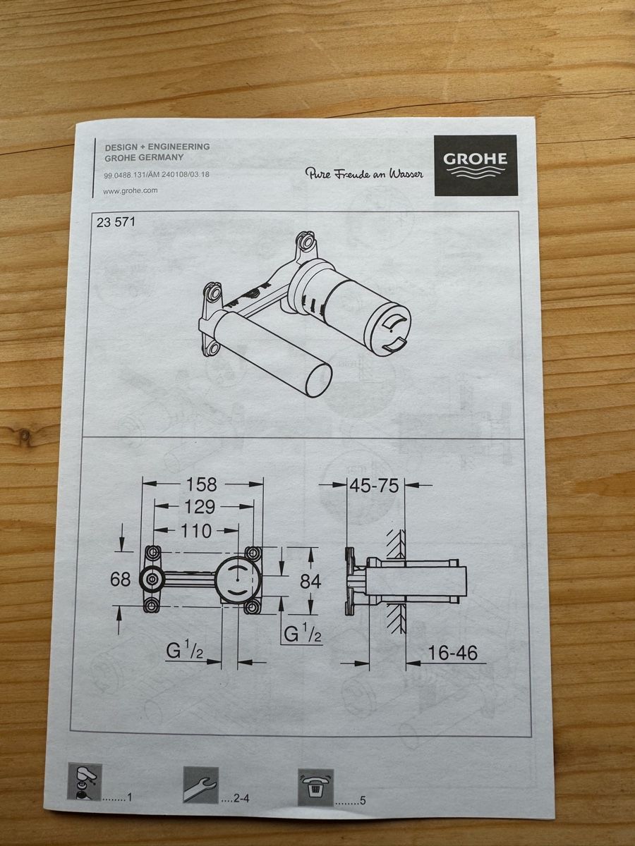 Grohe Robinetterie: Grohe Einhand UP-Universal-Einbaukörper – Neuf avec emballage d'origine à Schaffhausen par KlinglerHeiSanSol 4