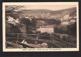 #Baden AG , Blick von der Wettingerbrücke , gel. 1919
