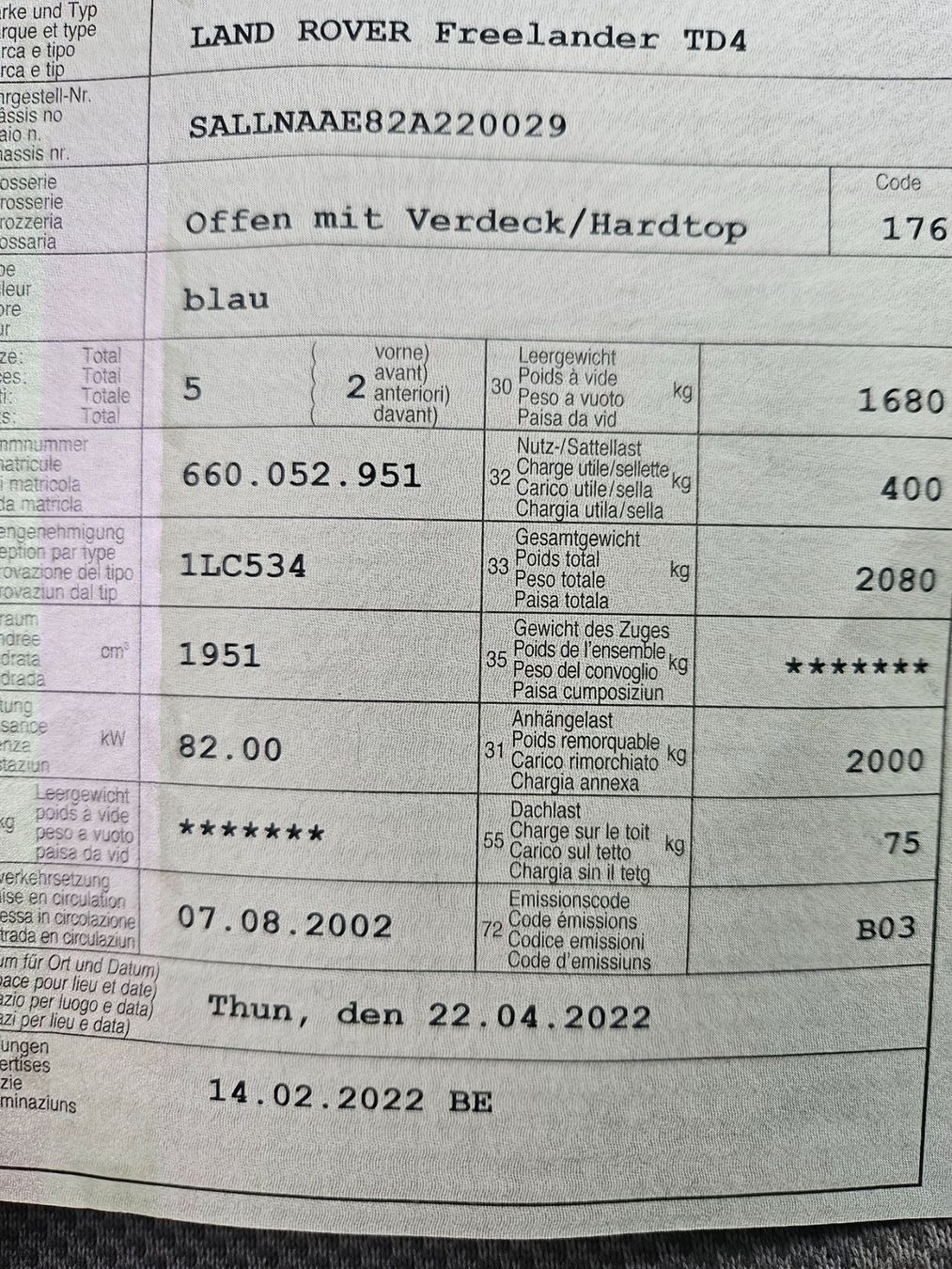 Land Rover Autos: Landrover Freelander TD4 – Defekt aus Reichenbach im Kandertal von  3