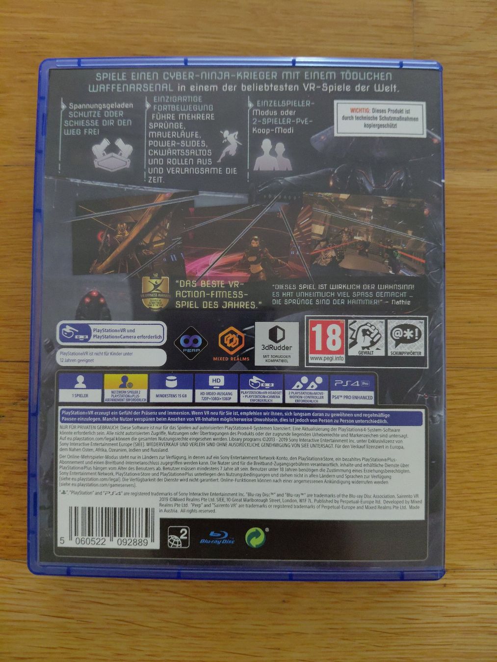 Sony Spiele: VR Sairento PS4 – Gebraucht aus Oberwil BL von kah_s55q 3