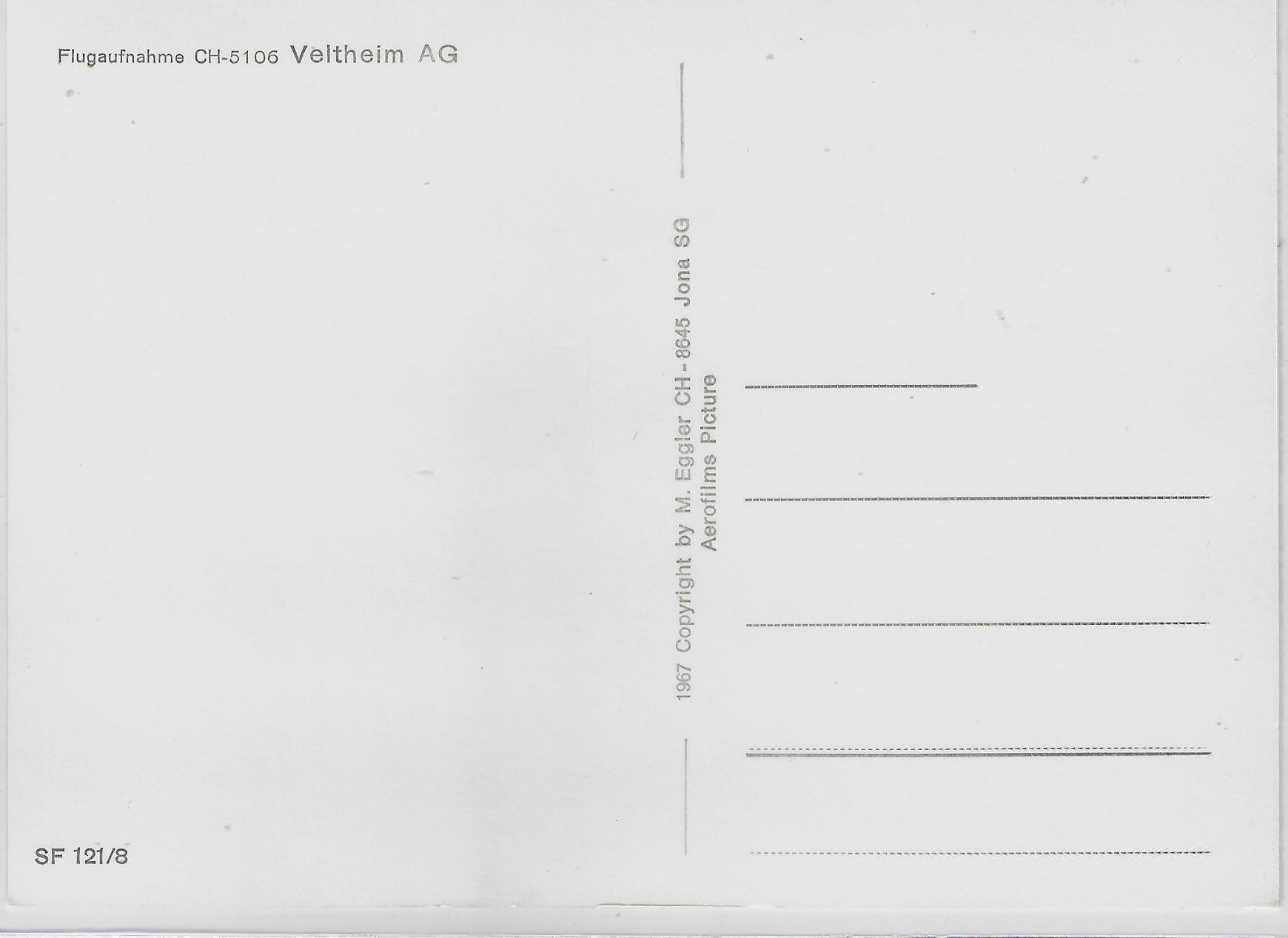 Cartoline postali: Flugaufnahme Veltheim AG – Antico da Ettingen venduto da Kartenplanet 1