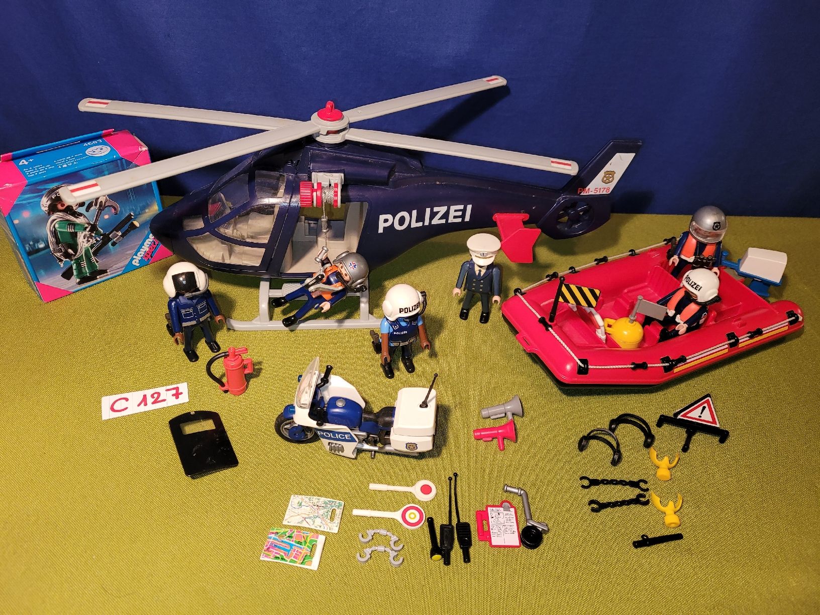 Playmobil Giocattoli: Playmobil Polizei,Hubschrauber C127 – Usato da Aarberg venduto da Fink010 1