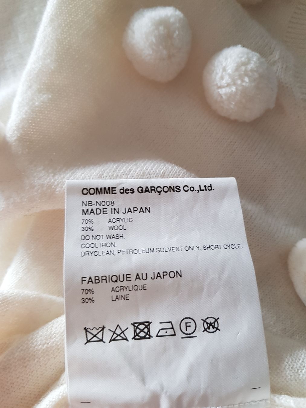 Comme Des Garcons Maglioni & Felpe: Comme des Garçons Girl pull avec  ponpons. Taille S – Nuovo (secondo la descrizione) da Lausanne venduto da man_rw9q 3