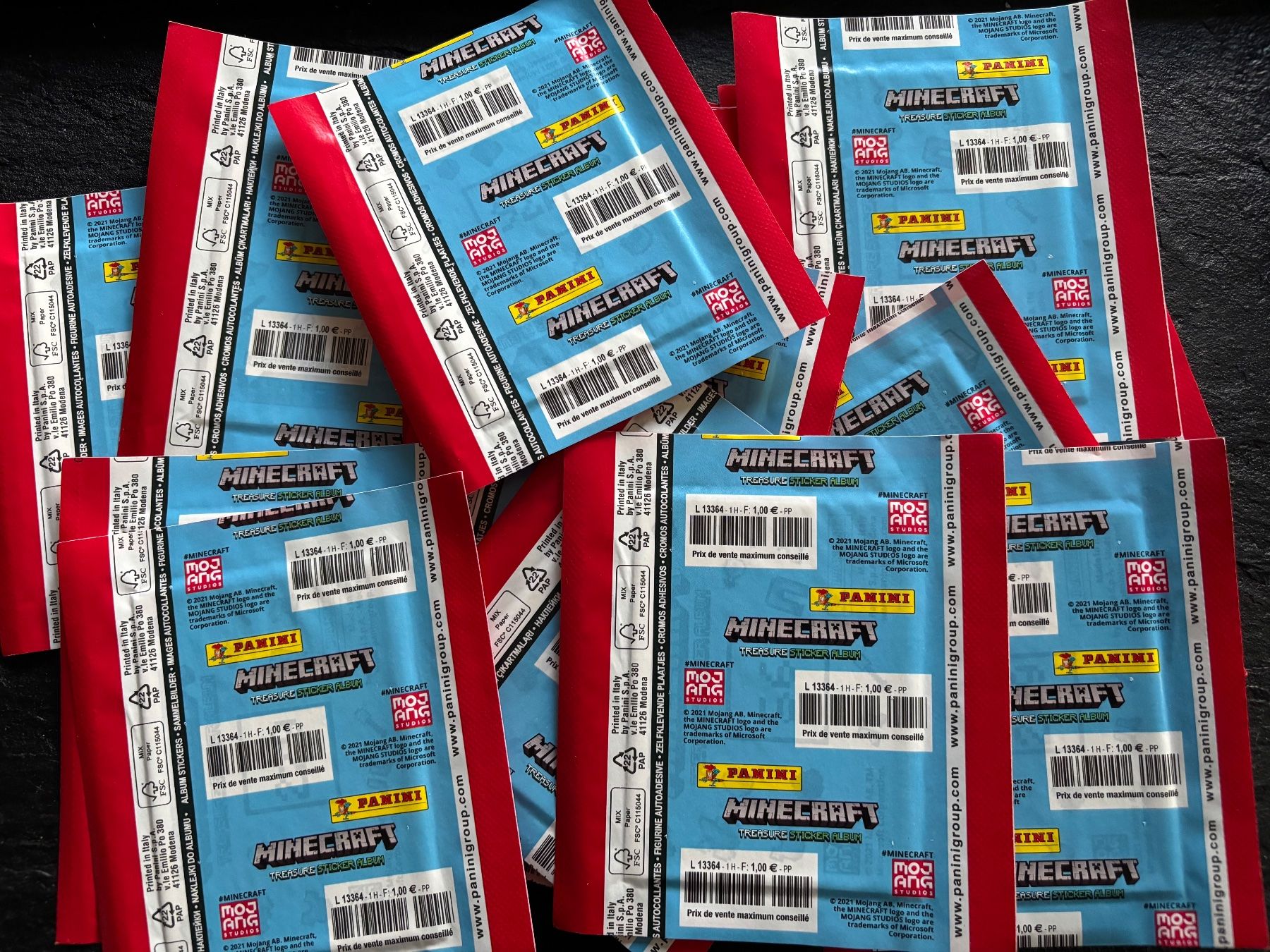 Cartoline: 20 x Panini - Minecraft , Treasure – Nuovo e nell'imballaggio originale da Collombey venduto da Cards07 1